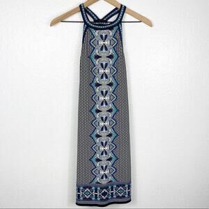 Max Studio Blue Women Sleeveless Dress Sma…